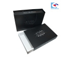 Factory cheap black drawer white card Clothing Packaging Box custom logo